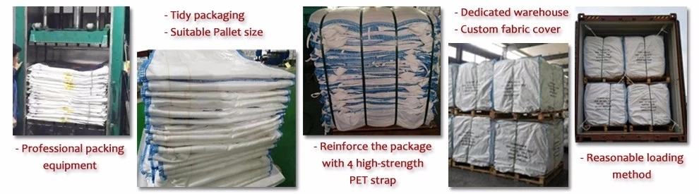 Heavy Capacity Big Bag 1000kg Top Filling Skirt Packing Storage PP Jumbo FIBC Big Bag