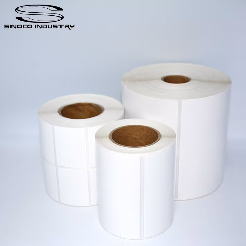 Customized Blank Waterproof Printing Materials Coated Paper Thermal Label Roll Sticker