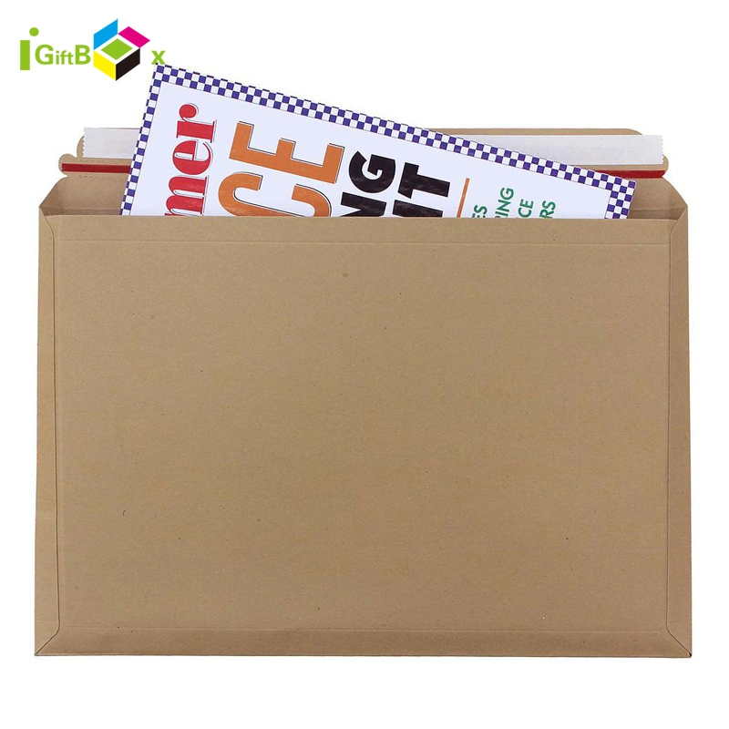 Simple Design Logo Printed Clothing Wrapping Paper Envelope Mail Bag Cardboard Envelope