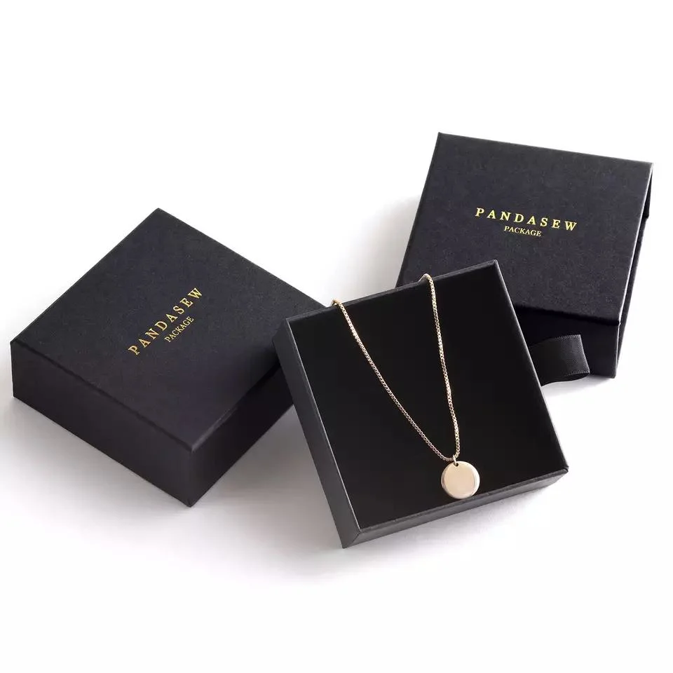 Custom Printed Custom Size Different Jewelry Paper Box Cardboard Drawer Sliding Jewelry Paper Packaging Box