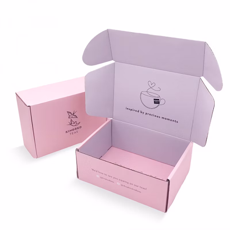 Custom Logo Printed Small Size Unique Plain Corrugated Box Shipping Boxes