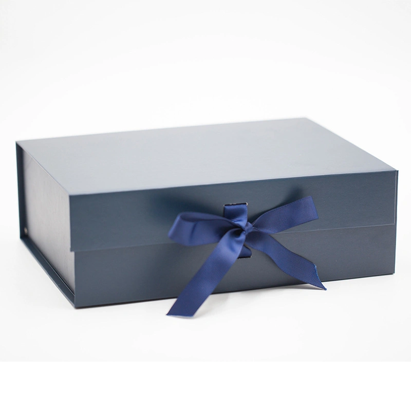 Custom Luxury Valentine′ S Day Packaging Foldable Magnetic Closure Gift Box with Lid and Ribbon