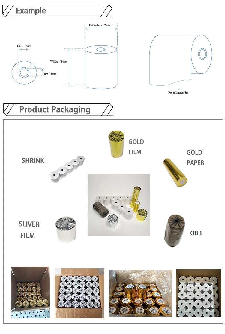 Label Blank Thermal Paper Roll Compatible Direct Thermal Print Sticker Labels Paper Stickers Printing