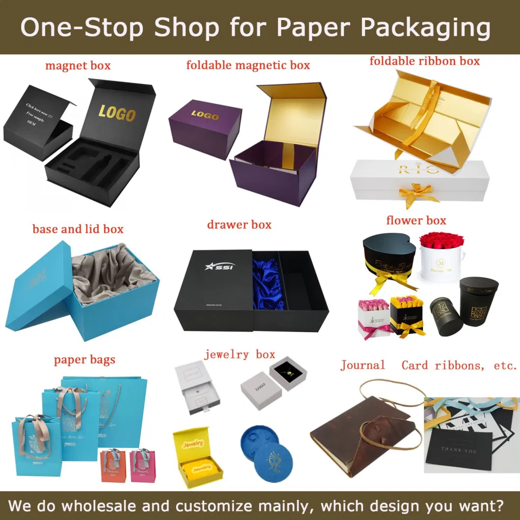Wholesale Black Custom Paper Box Cardboard Packaging Box Luxury Paper Gift Box