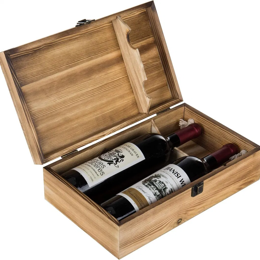 Solid Wood Wine Box Red Wine Packaging Wooden Gift Boxes