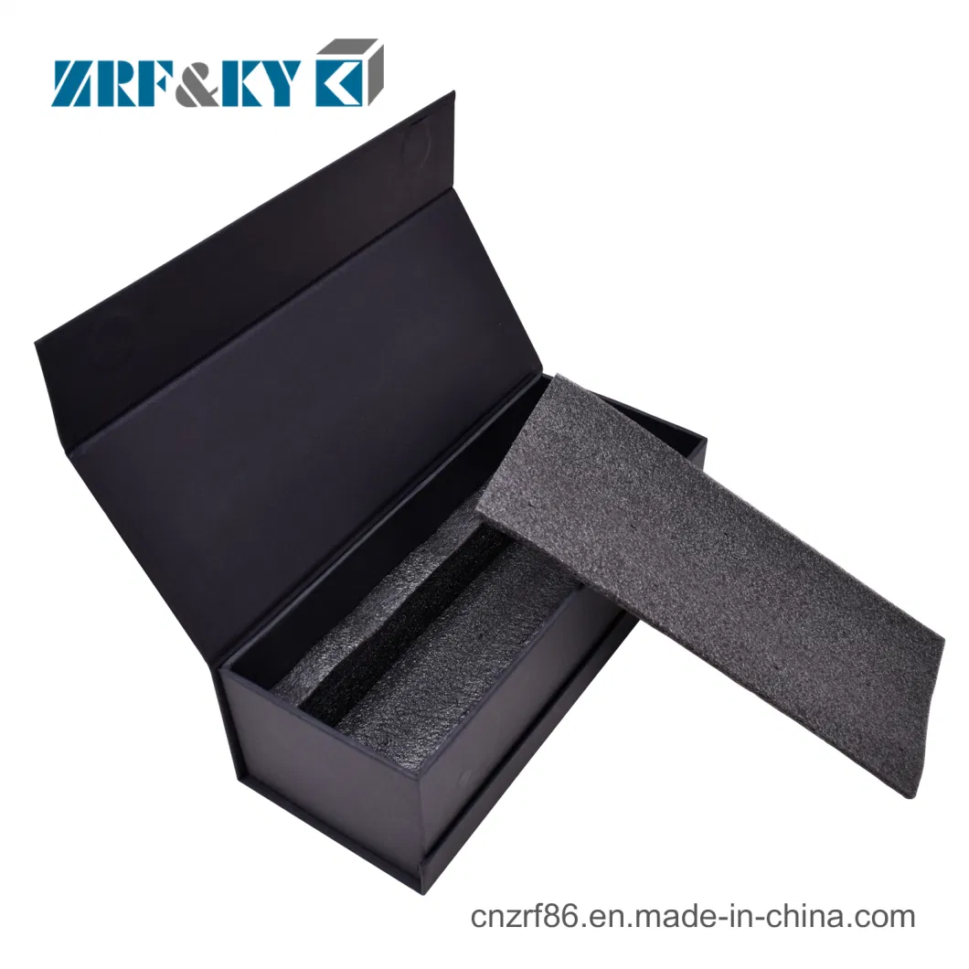 Custom Printed Black Cardboard Paper Tea Cup Magnetic Closure Boxes