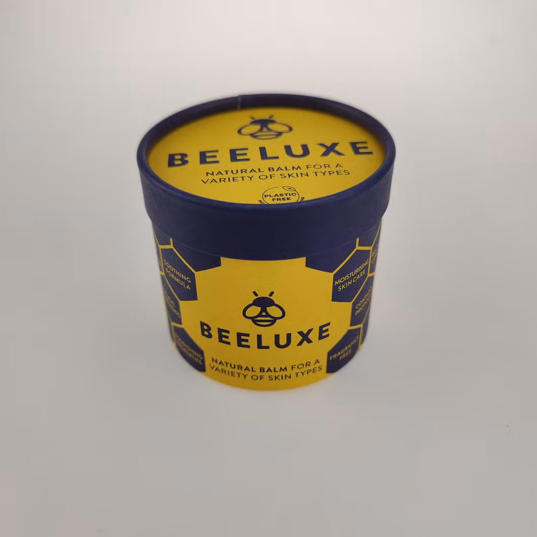 Custom Cardboard Cmyk Lid and Base Gift Case Cylindrical Box