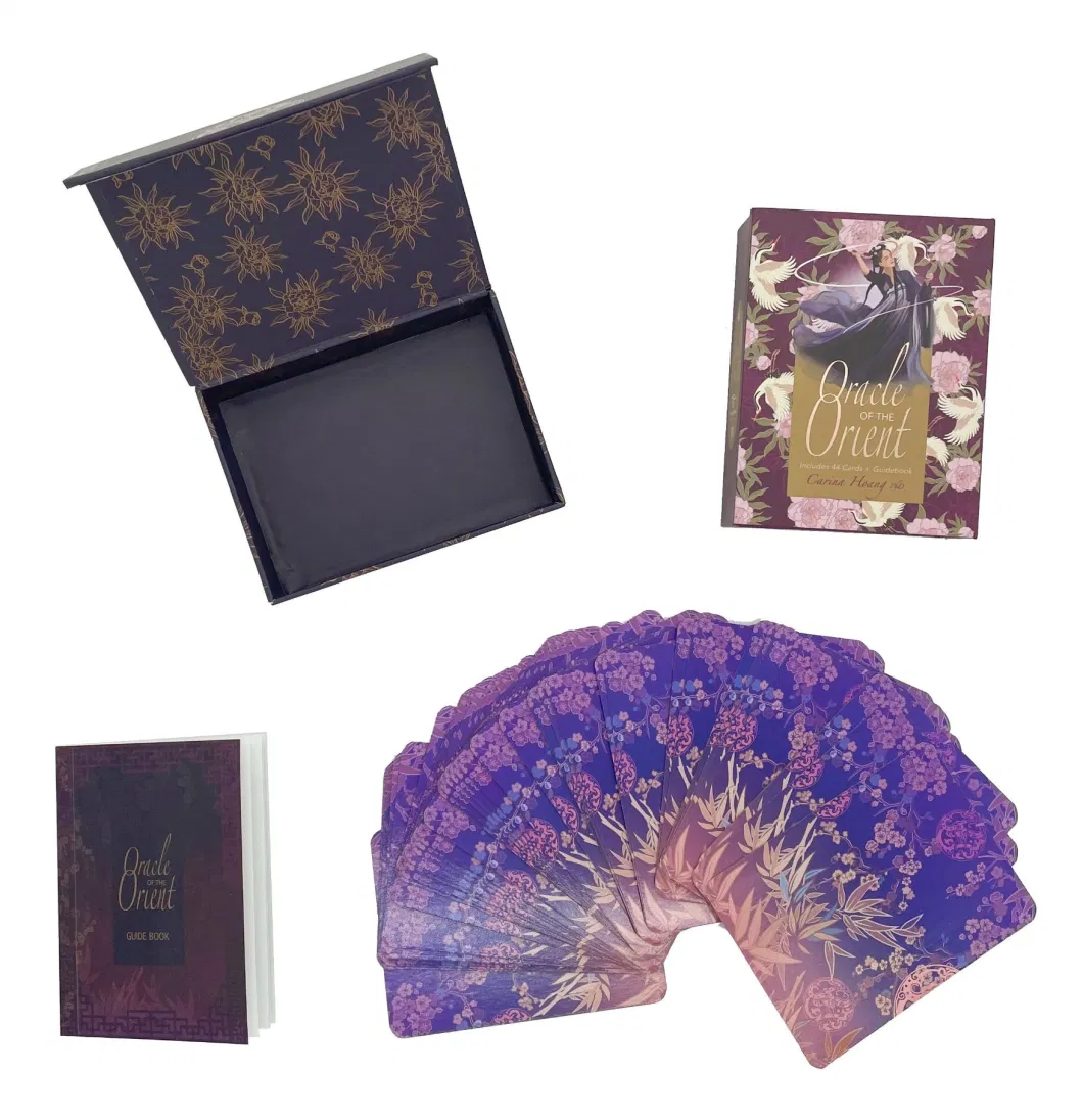 Custom Educational English Mini Book Deluxe Magnetic Gift Box Playing Cards Packaging Box