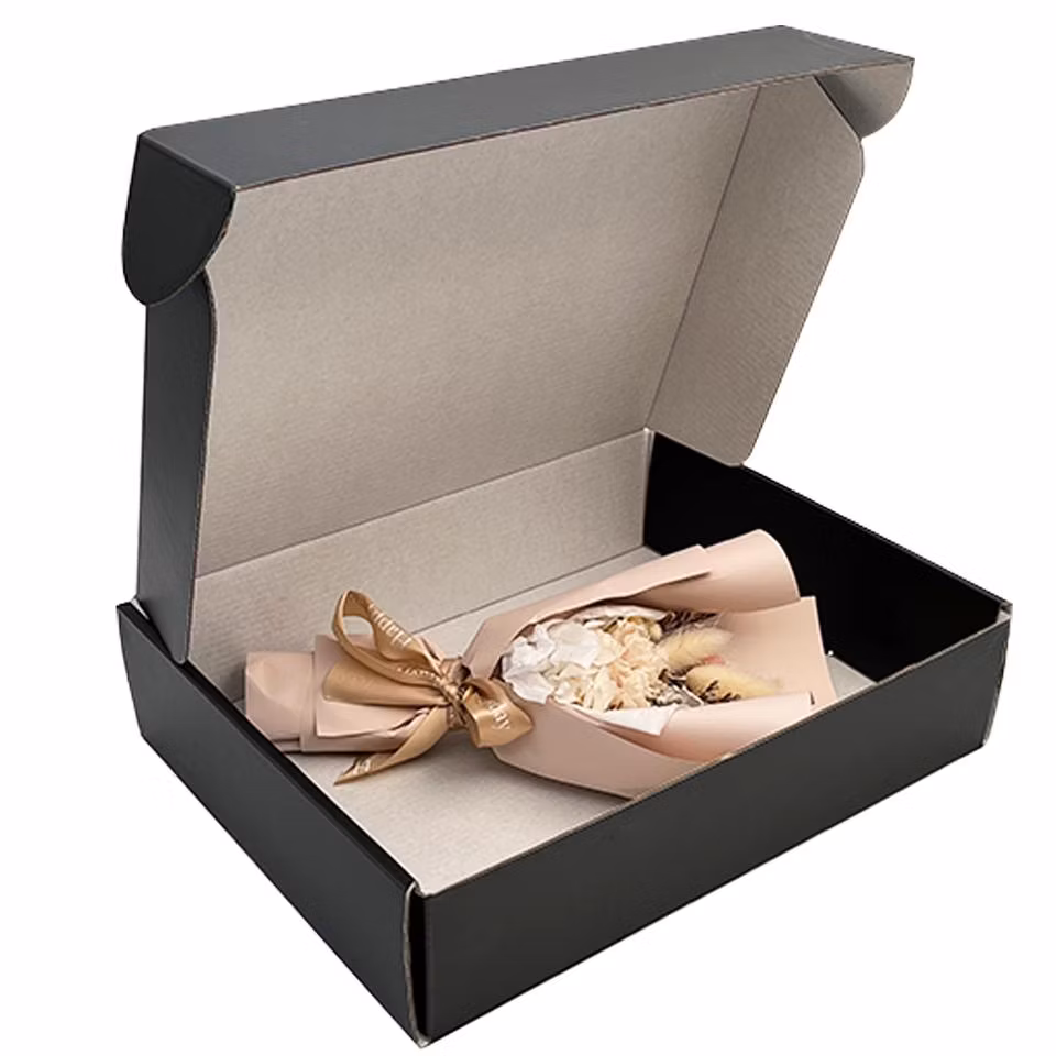 Eco Personalized Plant Luxury Shipping Boxes Small Large Folding Airplane Box Black Mailer Packaging Boxes for Small Business