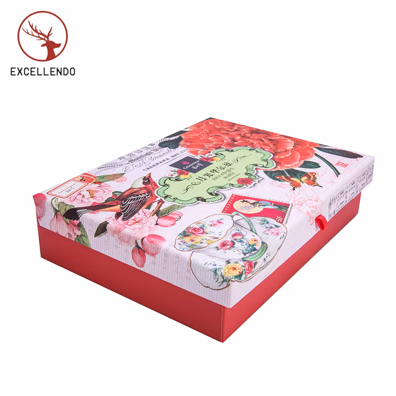 Customised Printing Book Style Gift Box with Button Clousure for Gifts/Perfumes/Cosmetic