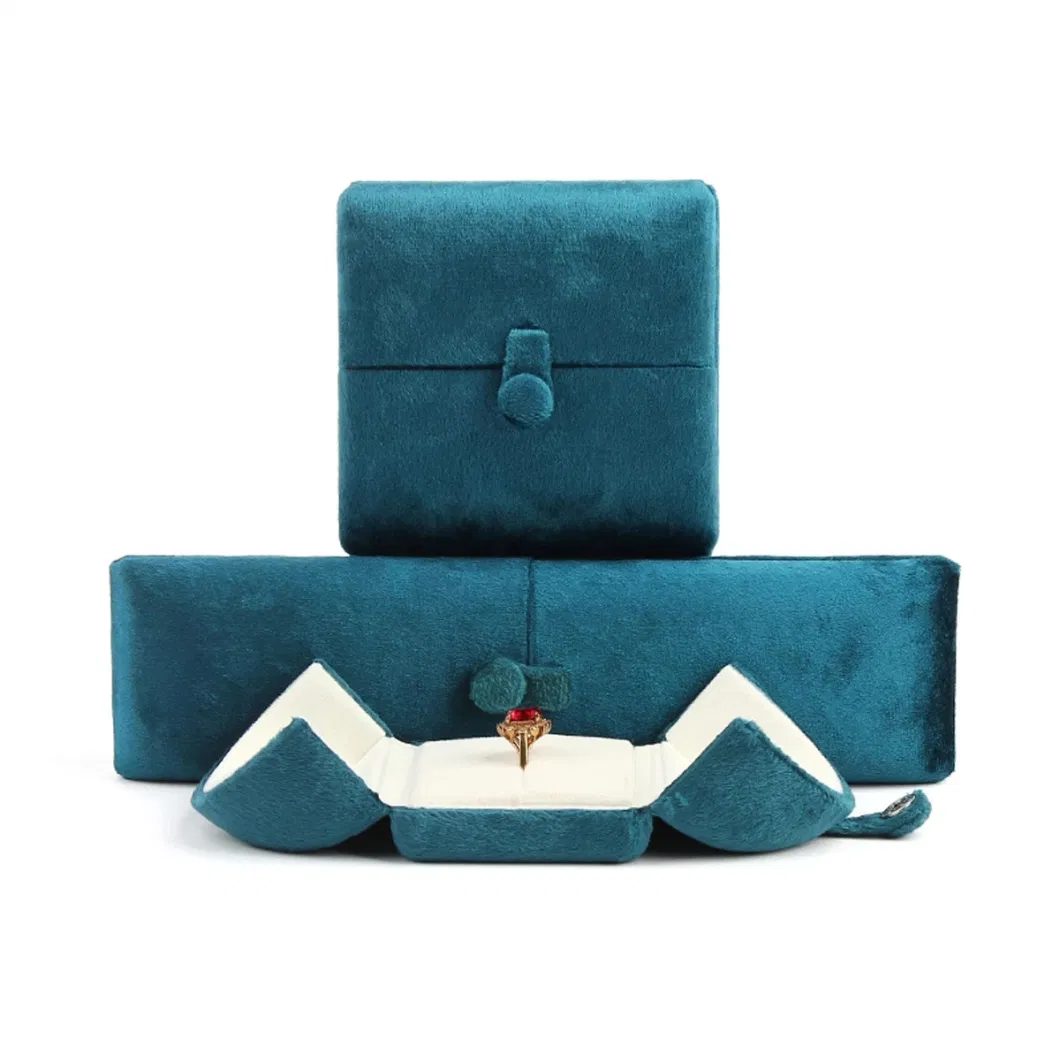 Luxurious Velvet Jewelry Box with Unique Design