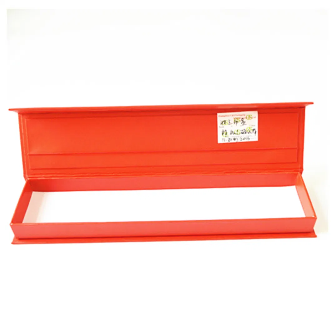 Magnetic Closure Book Shape Red Custom Printing Paper Gift Box Without Insert