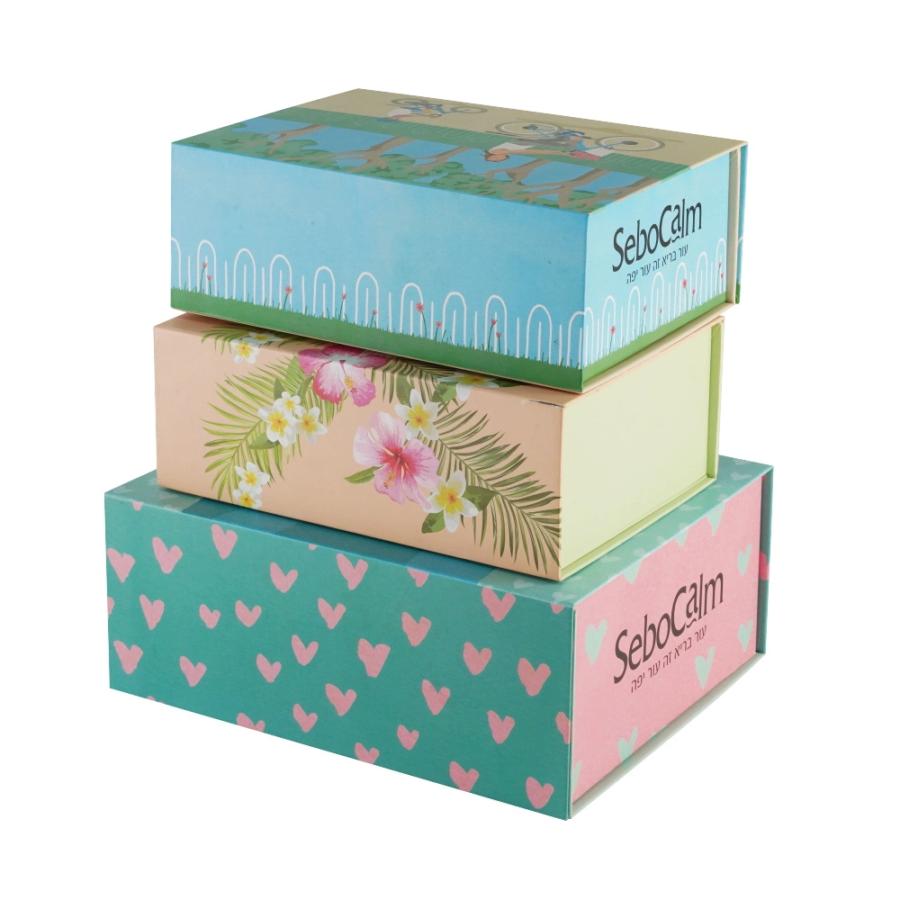 White Paper Cardboard Folding Decorative Magnetic Lid Closure Gift Box