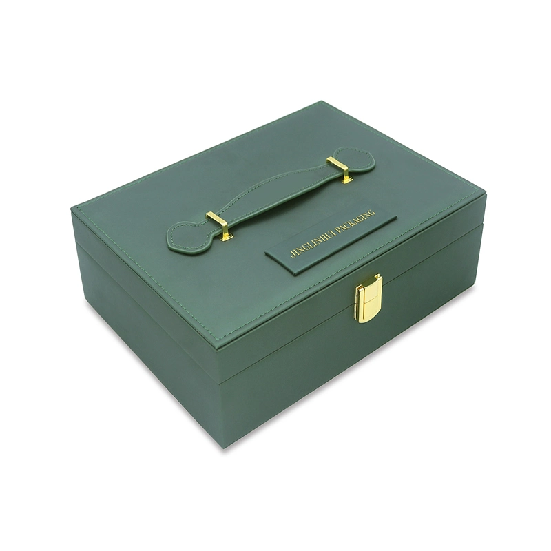Luxury Wooden Boxes for Gift Personalized Reasonable Price Leather Perfume Rectangular Faux Leather Box