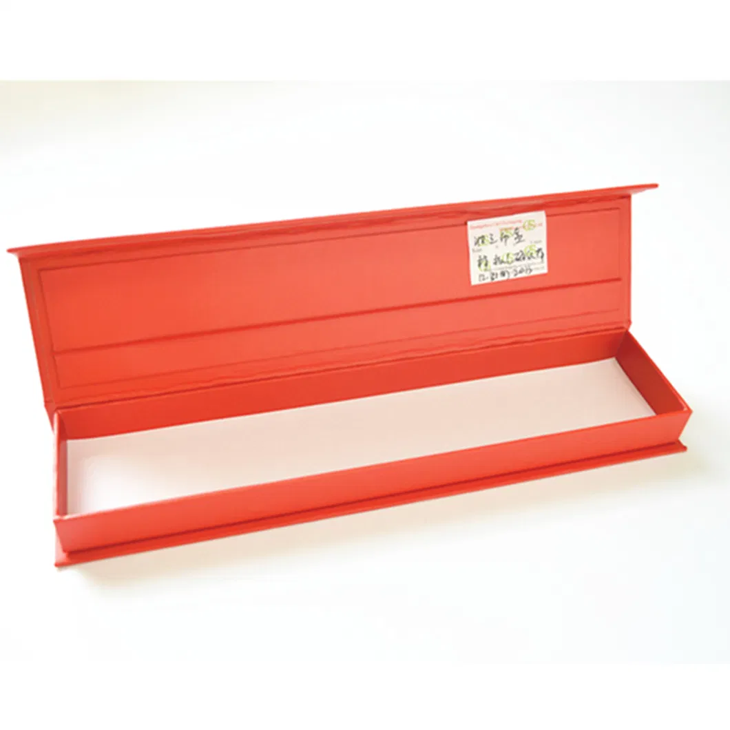 Magnetic Closure Book Shape Red Custom Printing Paper Gift Box Without Insert
