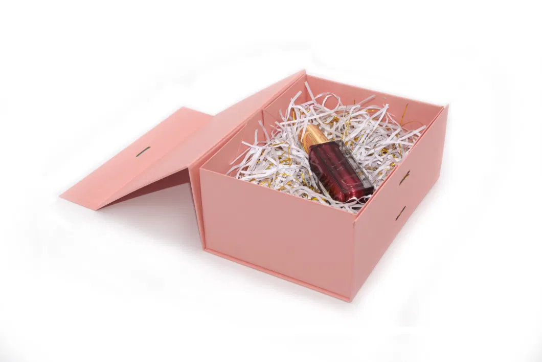 Custom Logo Flip Foldable Rigid Cardboard Packaging Large Luxury Black Folding Book Shaped Magnetic Closure Lid Paper Gift Box