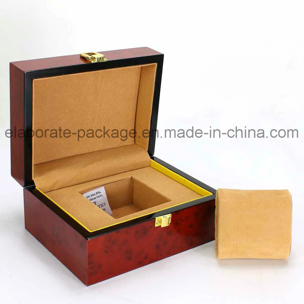 Personalized Design Black Wooden Watch Gift Package Box