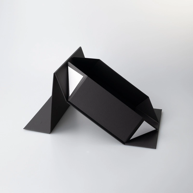 Customize Logo Hard Cardboard Book Shape Magnetic Close Packaging Gift Box Foldable Paper Box