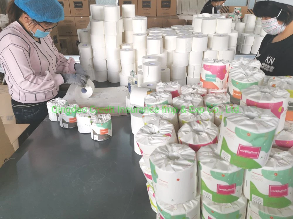 Unbleached Ecological Bamboo Toilet Paper Custom Logo