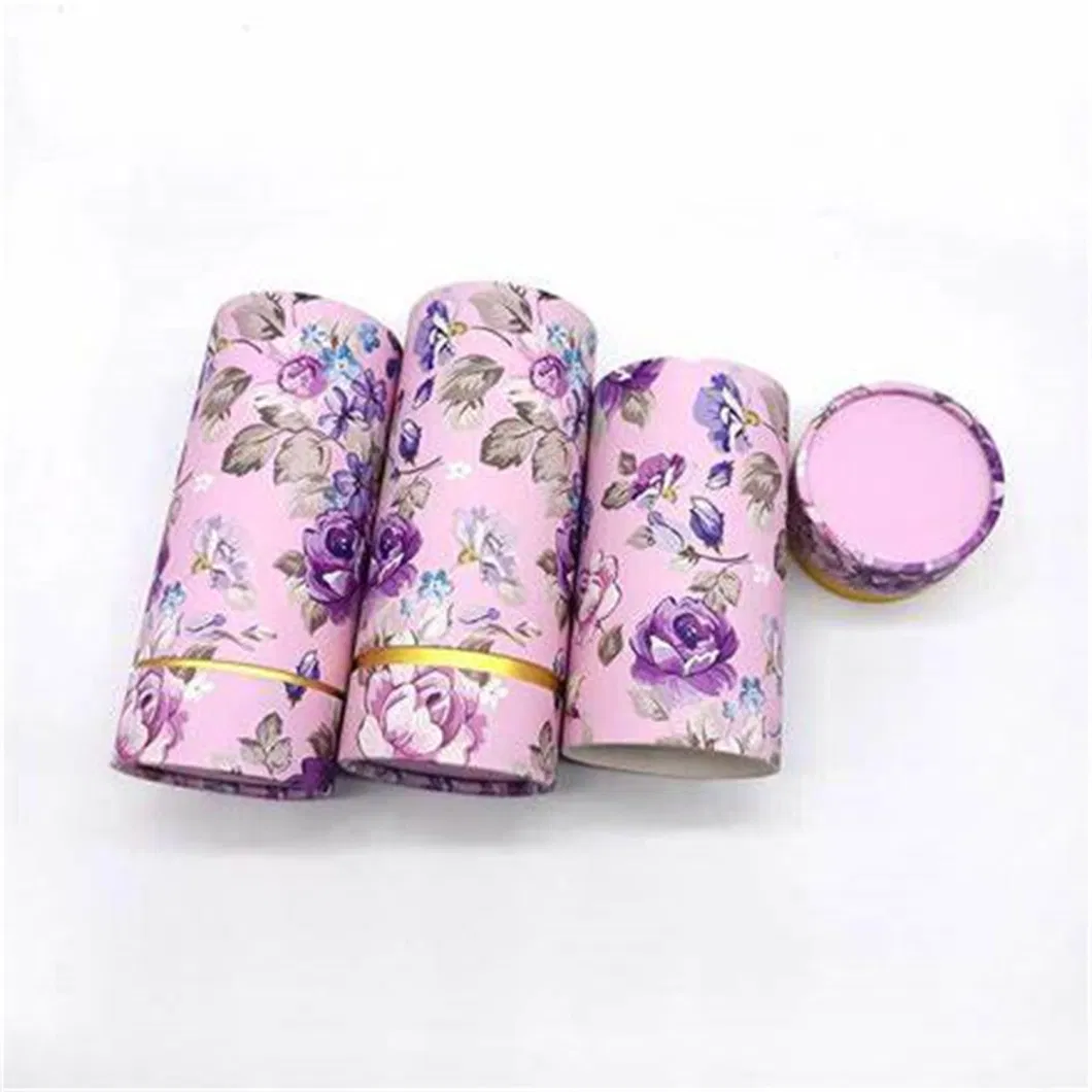 High Quality Wholesale Custom Cheap Firstsail Hair Care Essential Oil Hair Oil Glass Cylinder Packaging Tube Paper Pink Black Round Rigid Box
