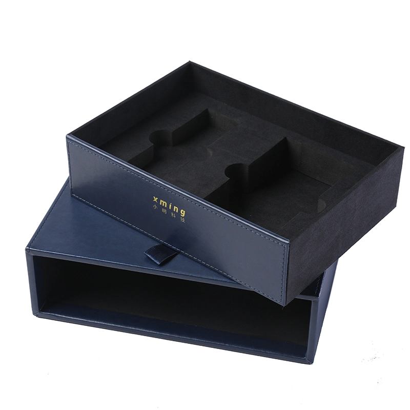 High Quality Recyclable Wine Red Different Size Gift Kraft  Paper  Bag Paper Drawer Box Made in China
