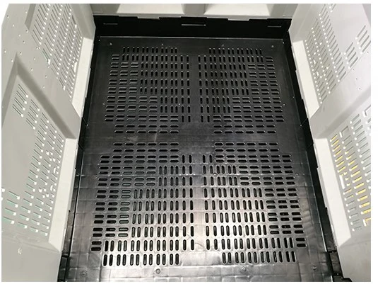 1200-1000-810 Heavy Duty Folding and Moving Packing Plastic Fruit Storage Plastic Pallet Container Box