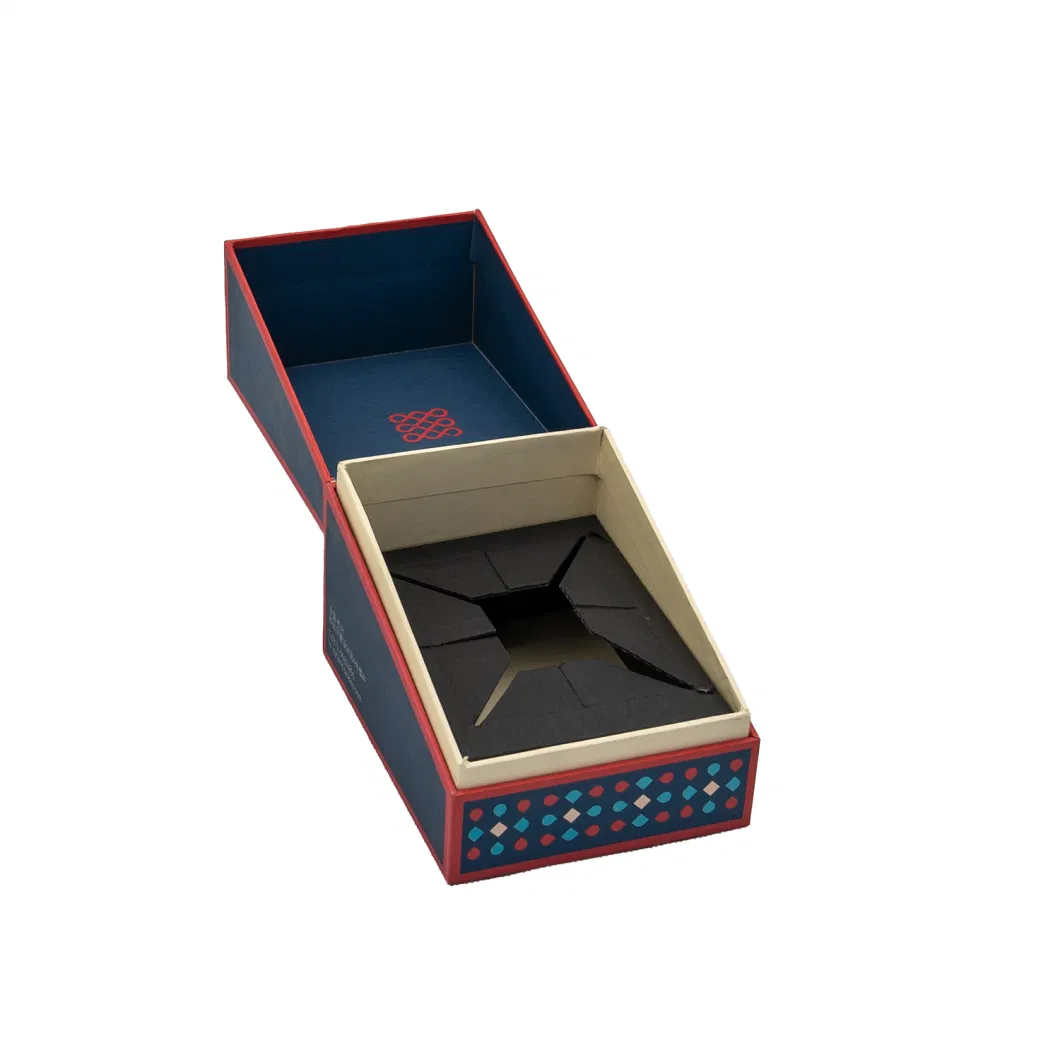 Wholesale Rigid Brown Color Lid and Base Cardboard Nail Polish Gel Flap Top Box with Insert