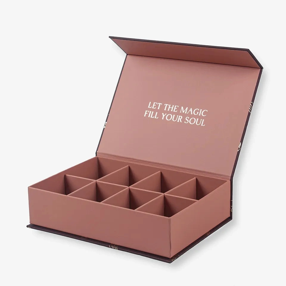 Candy Chocolate Packing Box Book Shape Rigid Magnetic Chocolate Gift Box