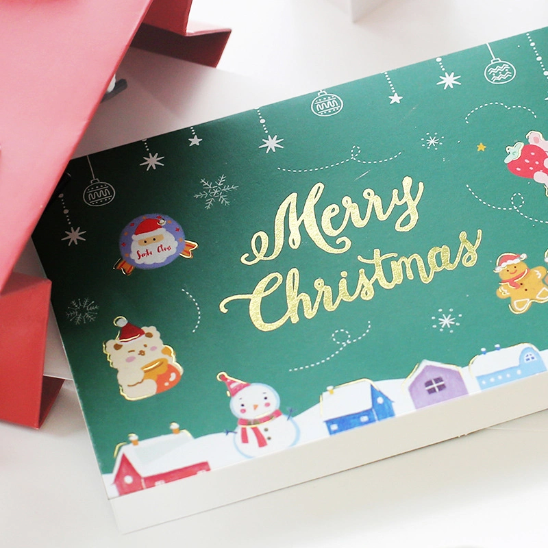 China Custom Handmade Christmas Gifts Greeting Cards Paper High-Quality Cardboard Packaging Envelope for Business Clients