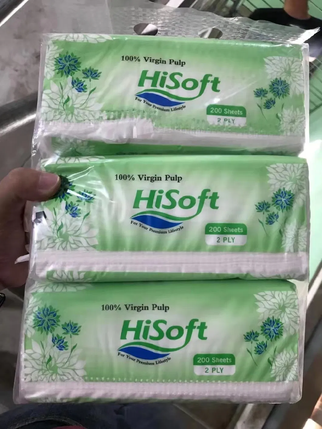 Ecological Wood Made Soft Pack Facial Tissue Bamboo Facial Tissue