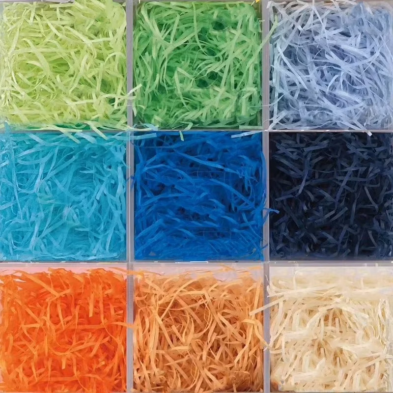Hot Selling White Shredded Tissue Paper Black Mailer Box