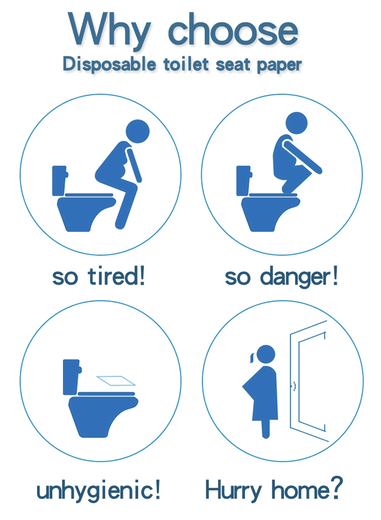 Ecological Toilet Seat Cover Toliet Seat Cover Paper Travel Disposable Toilet Seat Covers for Toddlers