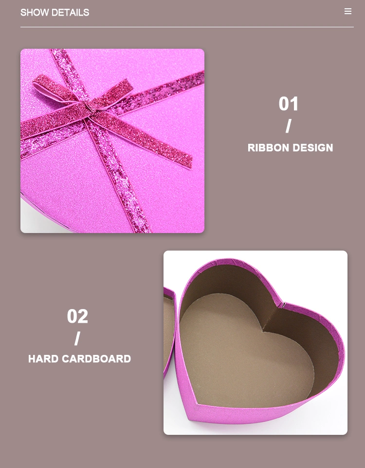 Heart Shape Bowknot Gift Packaging Box