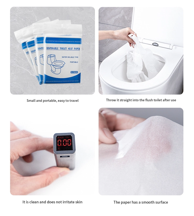 Ecological Toilet Seat Cover Toliet Seat Cover Paper Travel Disposable Toilet Seat Covers for Toddlers