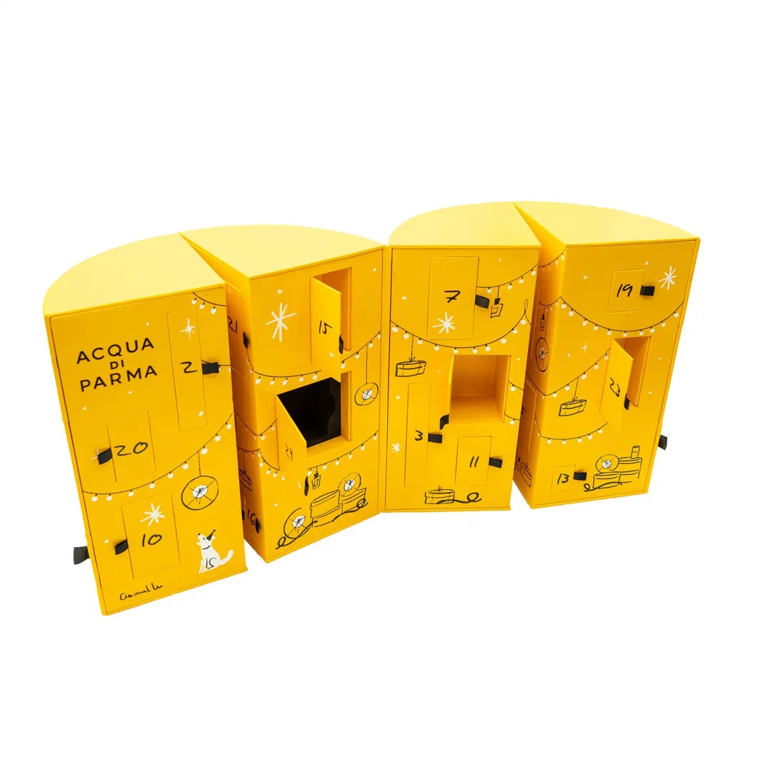 Promotional Cylindrical Folding Open Gift Boxes with Magnetic Lid