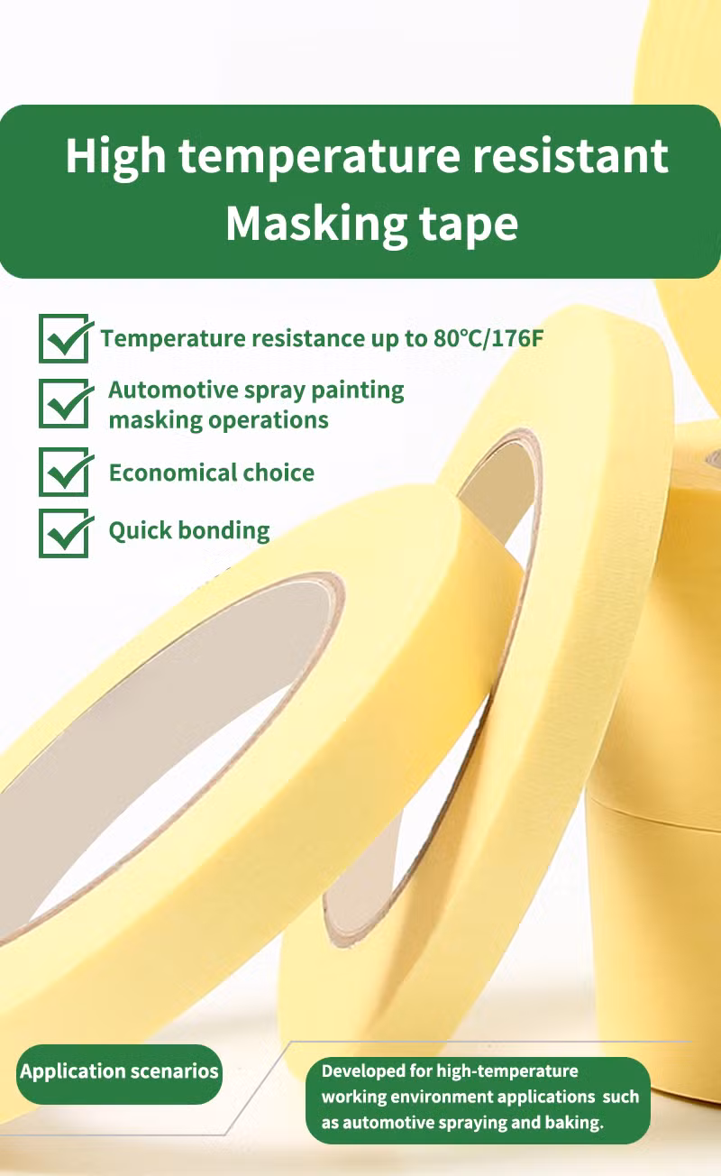 Manufacturers Wholesale Price High Quality Self Custom Packing Tape Decorative Painters Masking Paper Tape