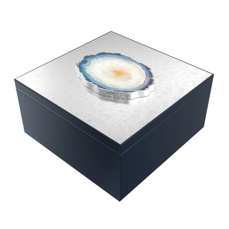 Sawtru Glossy Painting Luxury Wooden Storage Box Jewelry Necklace Ring bracelet Wood Box