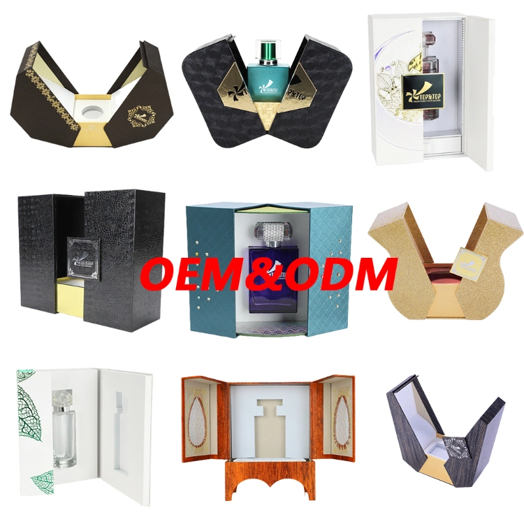 Luxury 50ml 100ml Empty Refill Perfume Cylinder Glass Bottles Round Cardboard Paper Tube Packaging Gift Boxes Wholesale