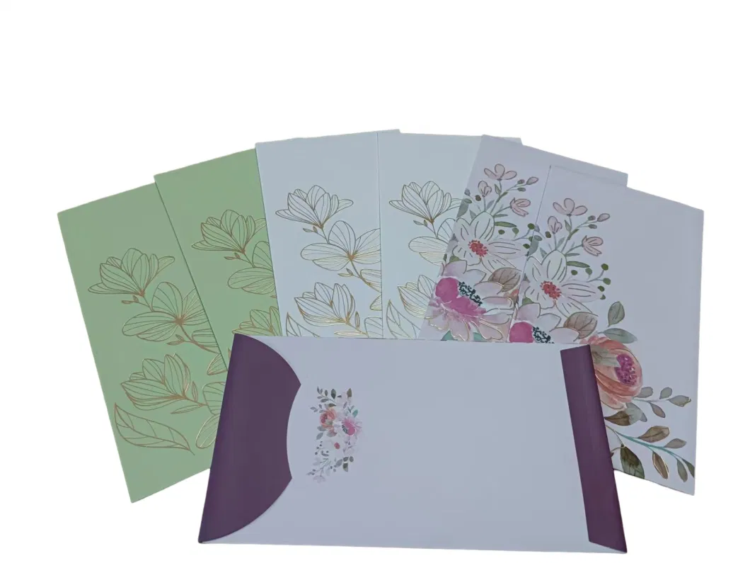 Wholesale Bronzed Silver Cardboard Envelopes Vintage Business Invitation Envelopes