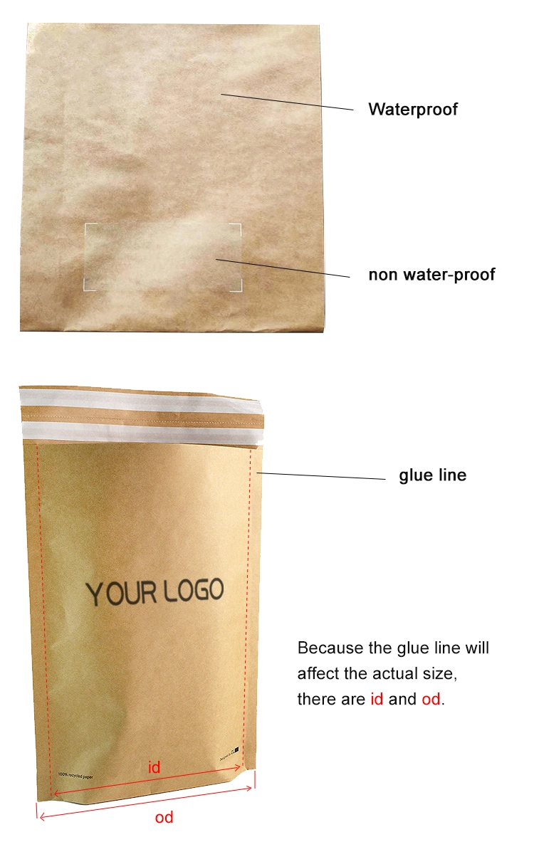A5 Rigid Custom Printed Flat Mailer Self Seal Clothing Packaging Shipping Mailing Bags Expandable Kraft Paper Cardboard Envelope