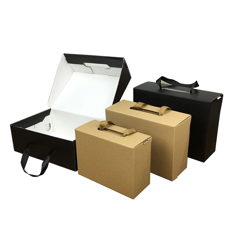 High Quality Wholesale Price Custom Cardboard Luxury Folding Magnet Large Handle Gift Boxes with Magnetic Lid for Shoe and Wig