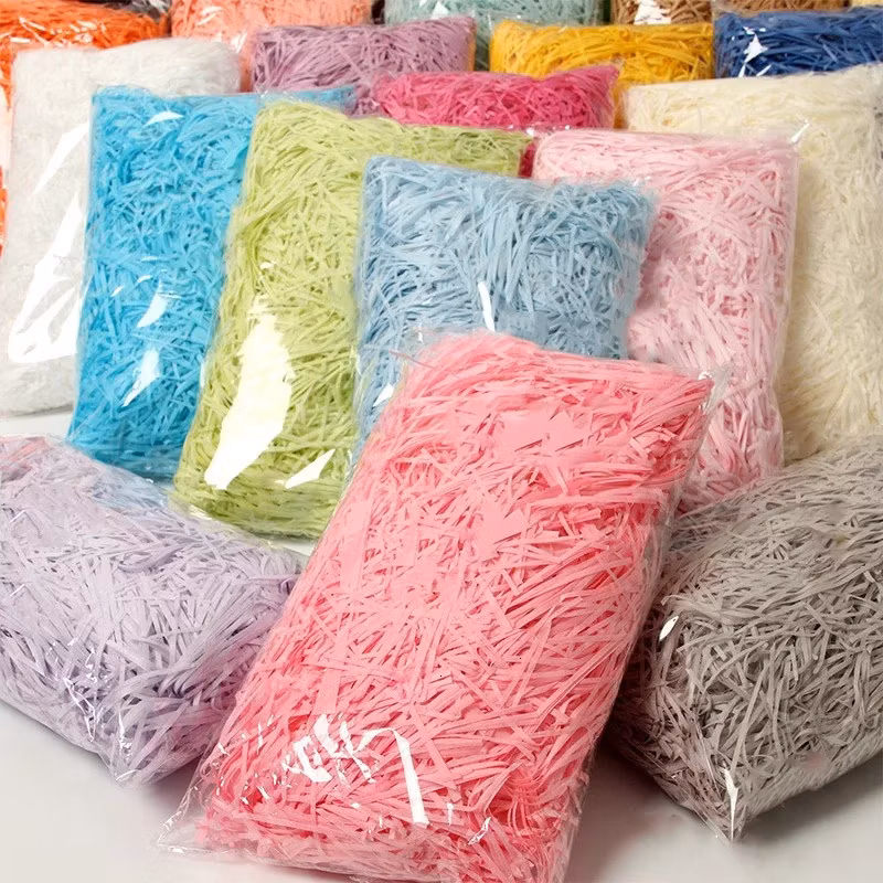 Hot Selling White Shredded Tissue Paper Black Mailer Box