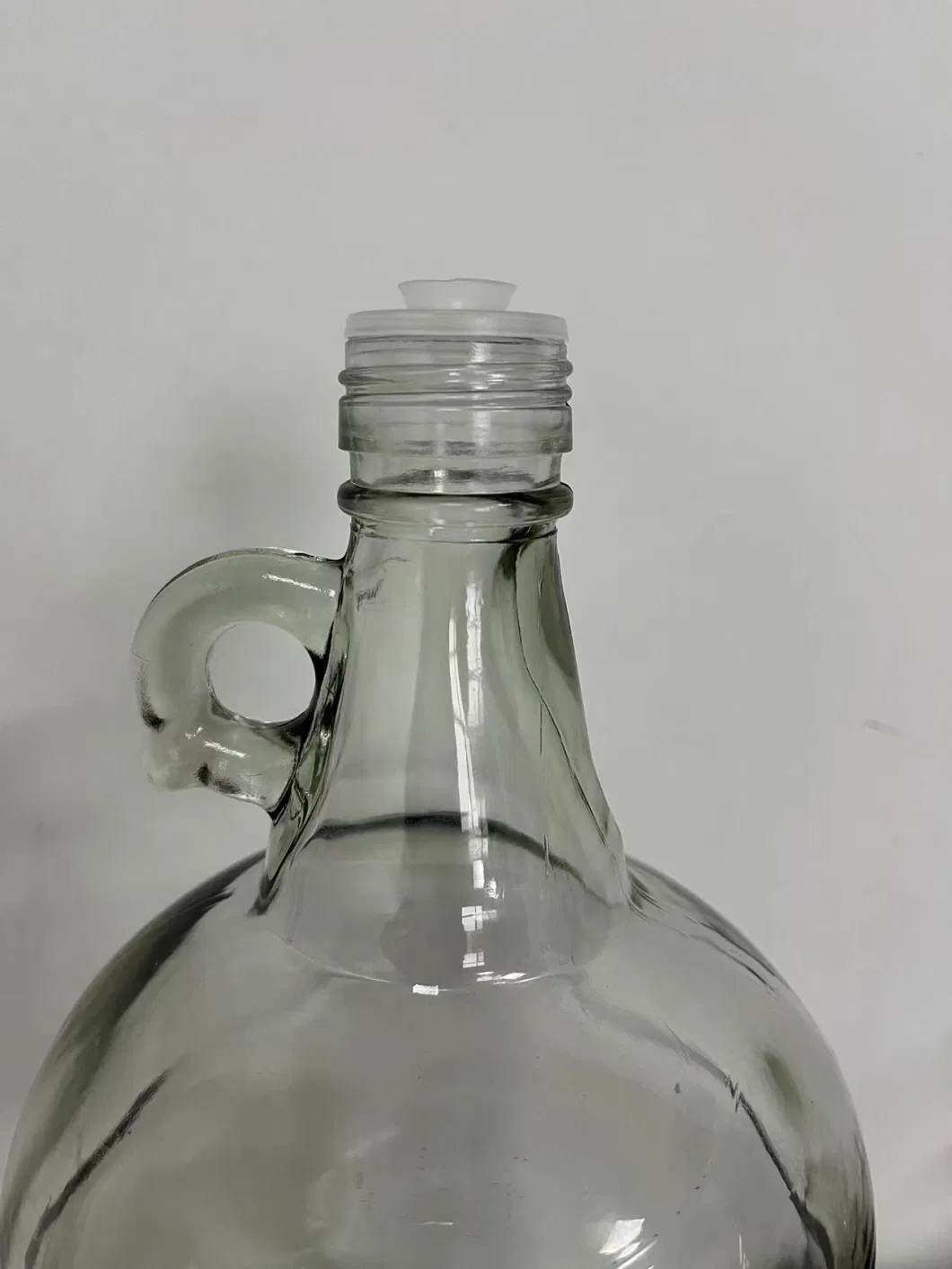 Wholesale 1/2/3 L Glass Jar California Beer Wine Bottle Large Capacity Glass Olive Oil Bottle Packaging with Handle