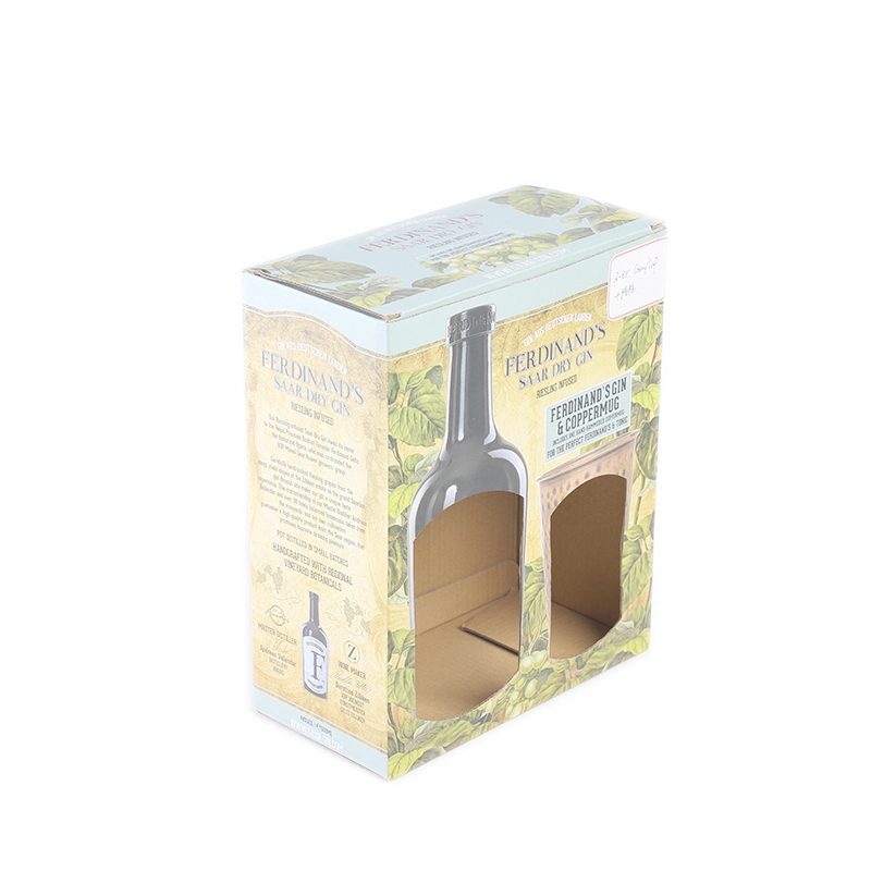 China Factory Price Recycled 2 Bottles Wine Box Packing Box