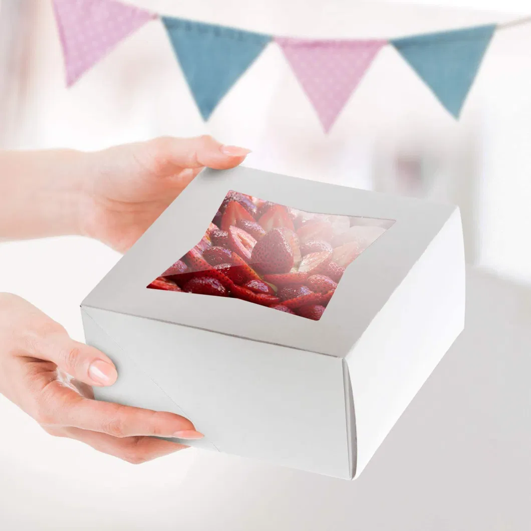 Wholesale Custom Cake Box Pink Cake Boxes in Bulk Cake Box with Window