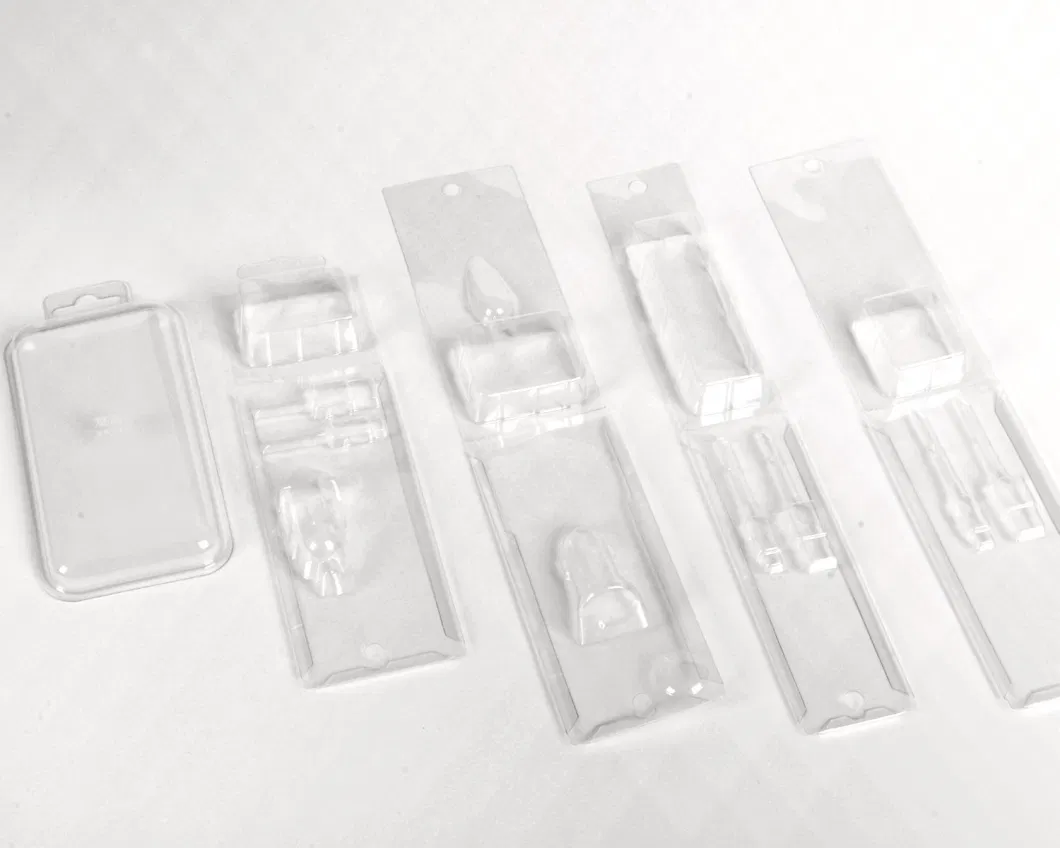 PS RPET Pet PVC PP Flocking Blister Plastic Wine Tray Holder Box Cosmetic Tools Electronic Packaging Manufacturing