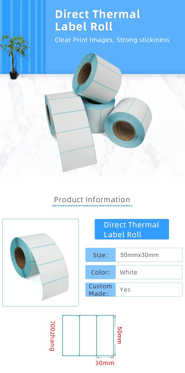 100X150 Self-Adhesive Small Roll Waterproof 4X6 Thermal Paper Material