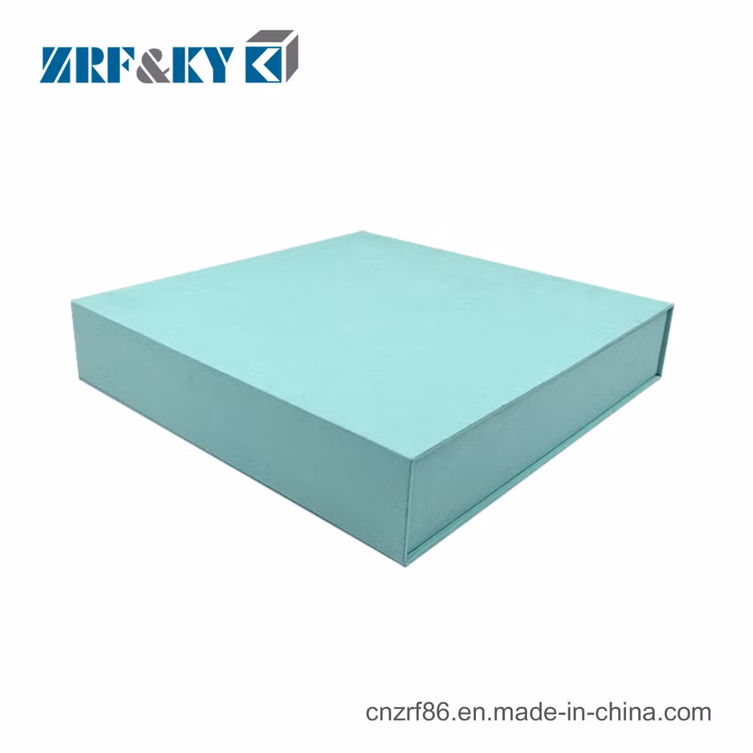 Custom Book Style Green Special Paper Material Made Magnetic Closure Rigid Cardboard Paper Storage Gift Packaging Box