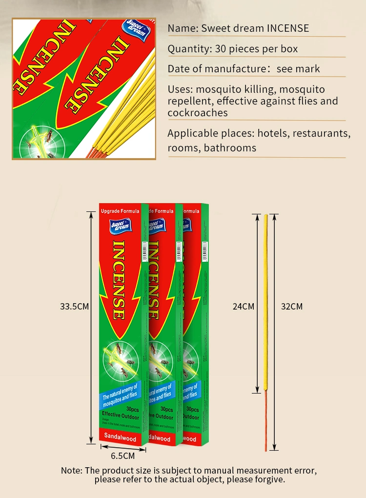 Sweet Dream Mosquito Repellent Stick Kill Mosquito Incense Stick