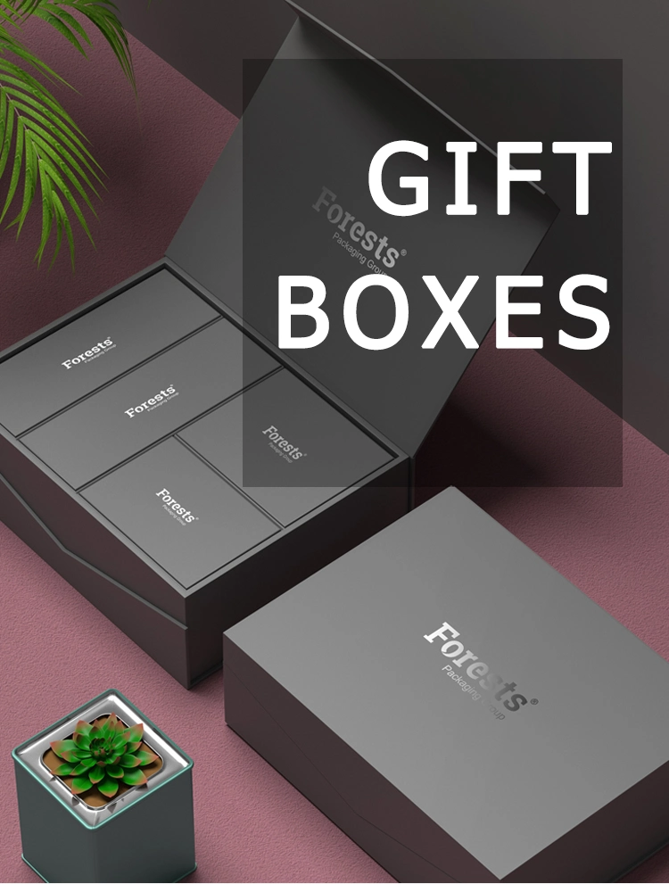 Custom Green Color Perfume Packaging Box with Raffia Paper Packaging Filling Box